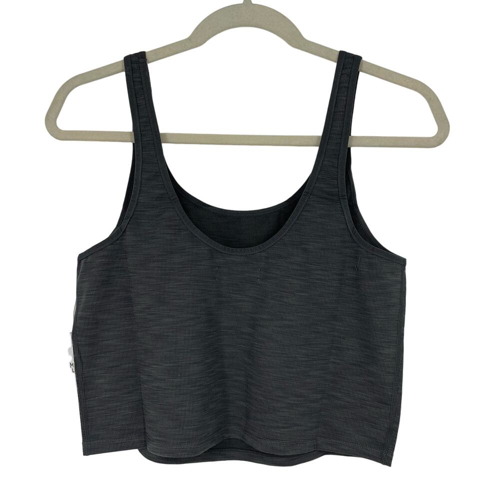 Marine Layer Studio Longline Tank Asphalt Large NWT